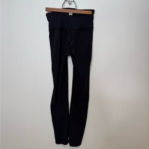 Vuori Black High-Waist Ribbed Leggings